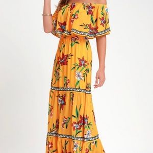 NWT Lulus Maxi Floral Dress